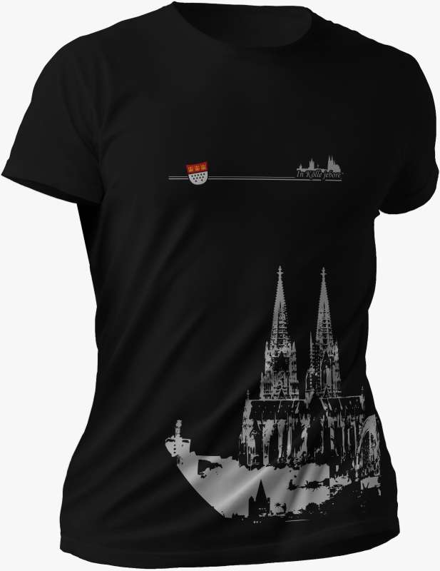 T-Shirt Kölner Dom | Frauen Schwarz | Im Köln Shop online kaufen